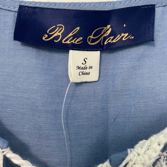 Francesca’s Blue Rain Tassel Tank - Picture 3 of 6